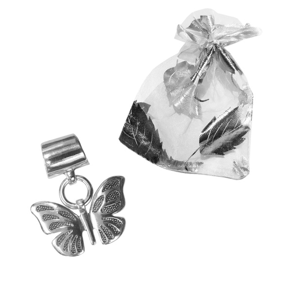 20 pcs lot, Scarf Accessory Butterfly  Ring Sliding Pendant - Picture 4 of 4